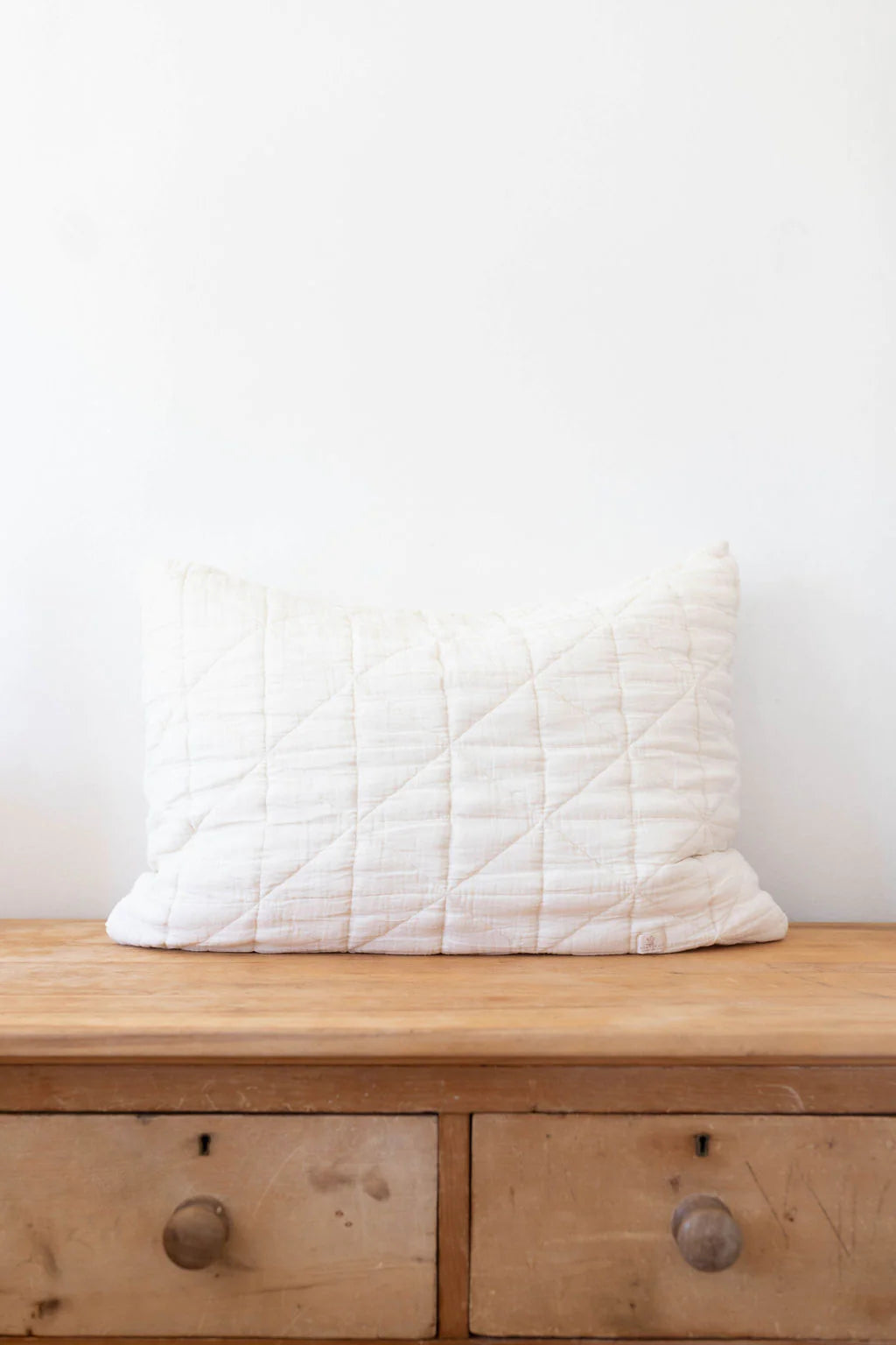 Quilted Pillow Case | Natural