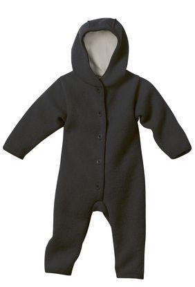 Boiled Wool Baby Overall | Anthracite