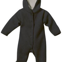 Boiled Wool Baby Overall | Anthracite