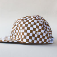 Cotton Five-Panel Hat | Copper Check