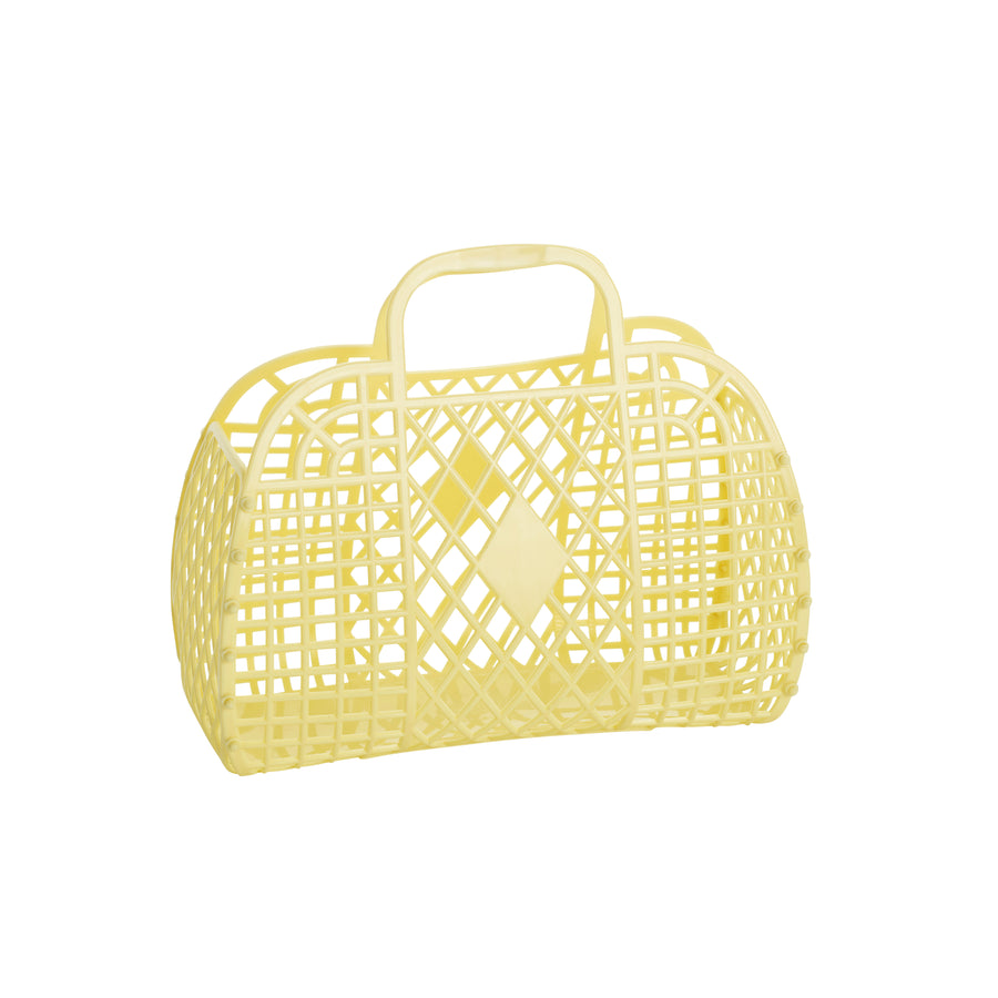 Small Retro Basket | Yellow