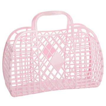 Large Retro Basket | Pink