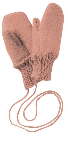 Boiled Wool Gloves | Rose