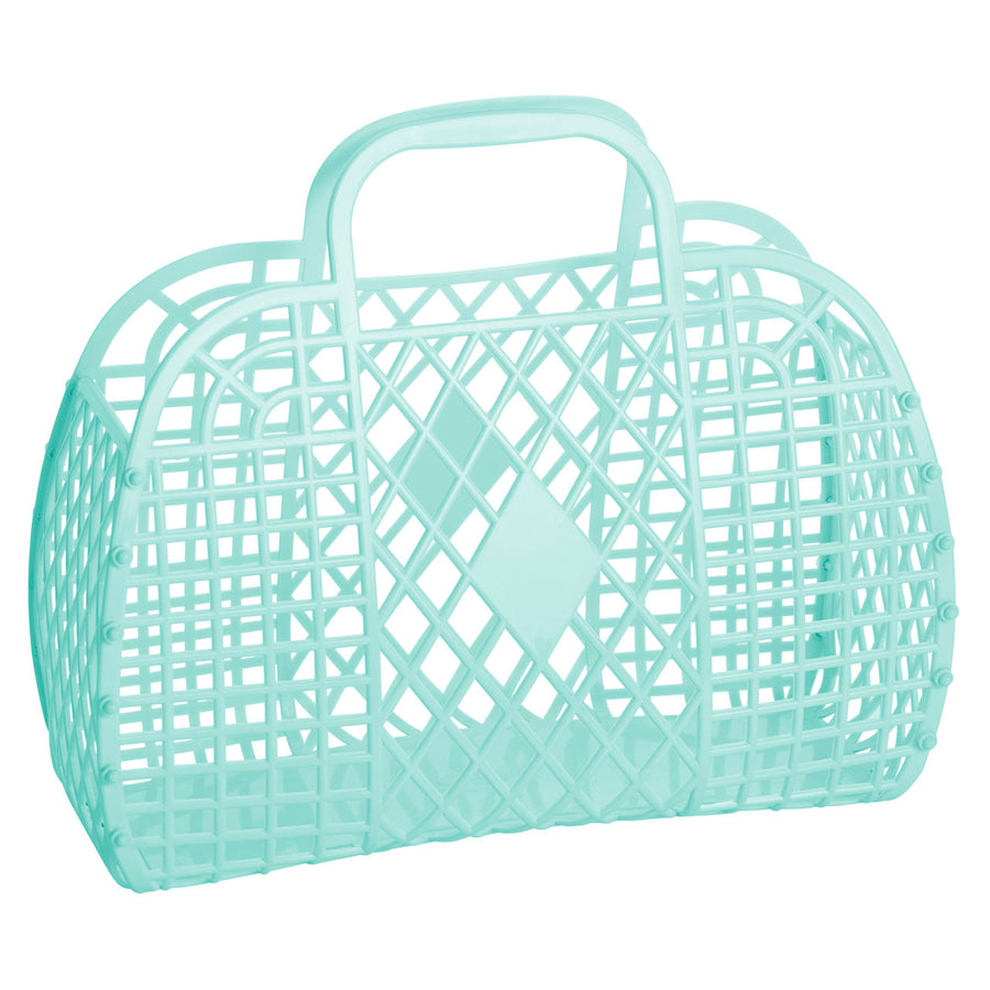 Large Retro Basket | Mint