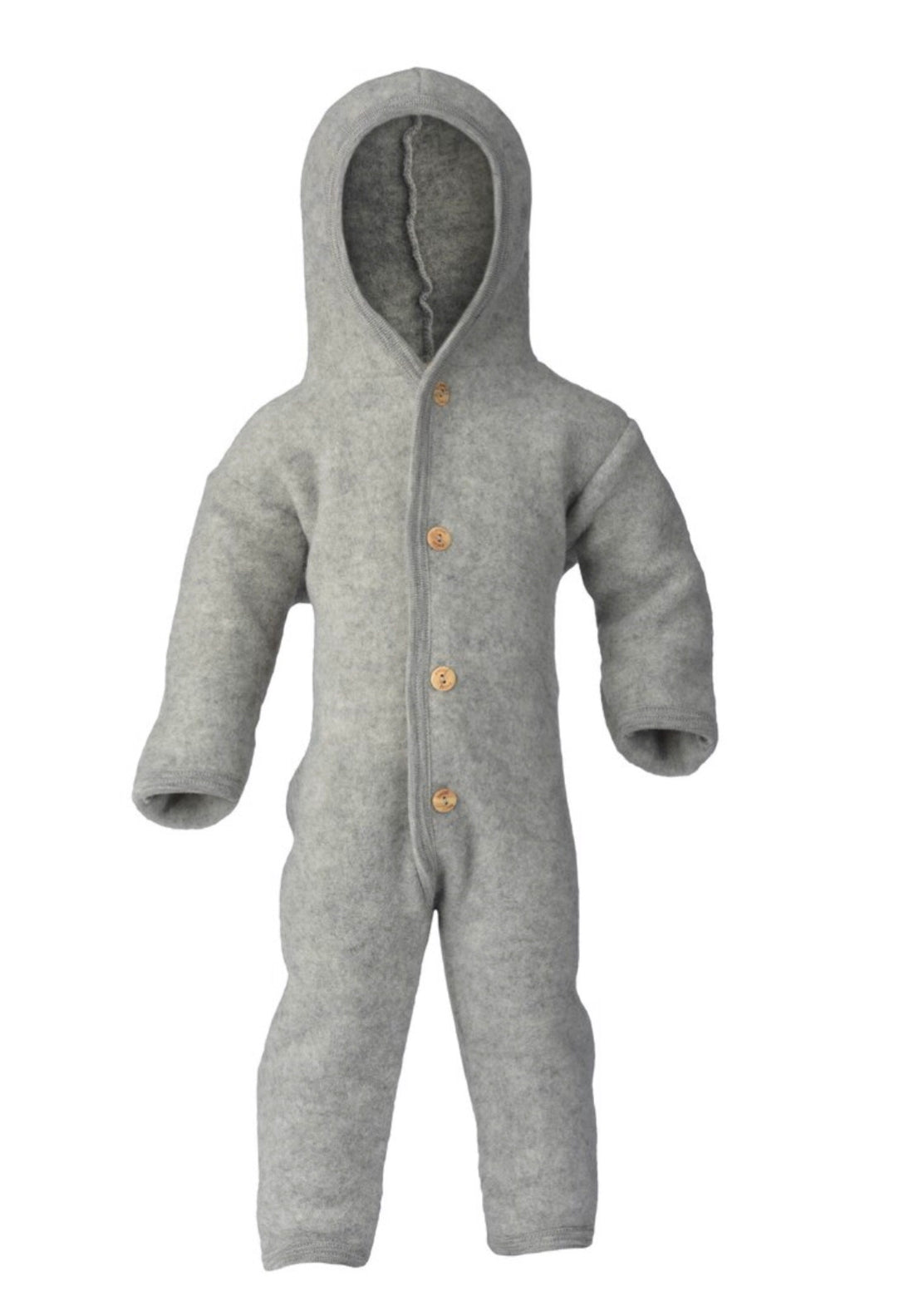 Wool Fleece Baby Overall | Grey