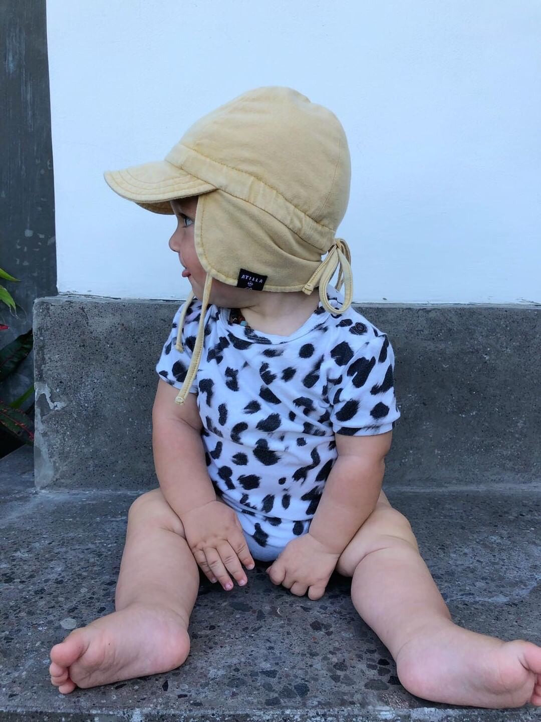 Baby Sun Hat | Vintage Olive