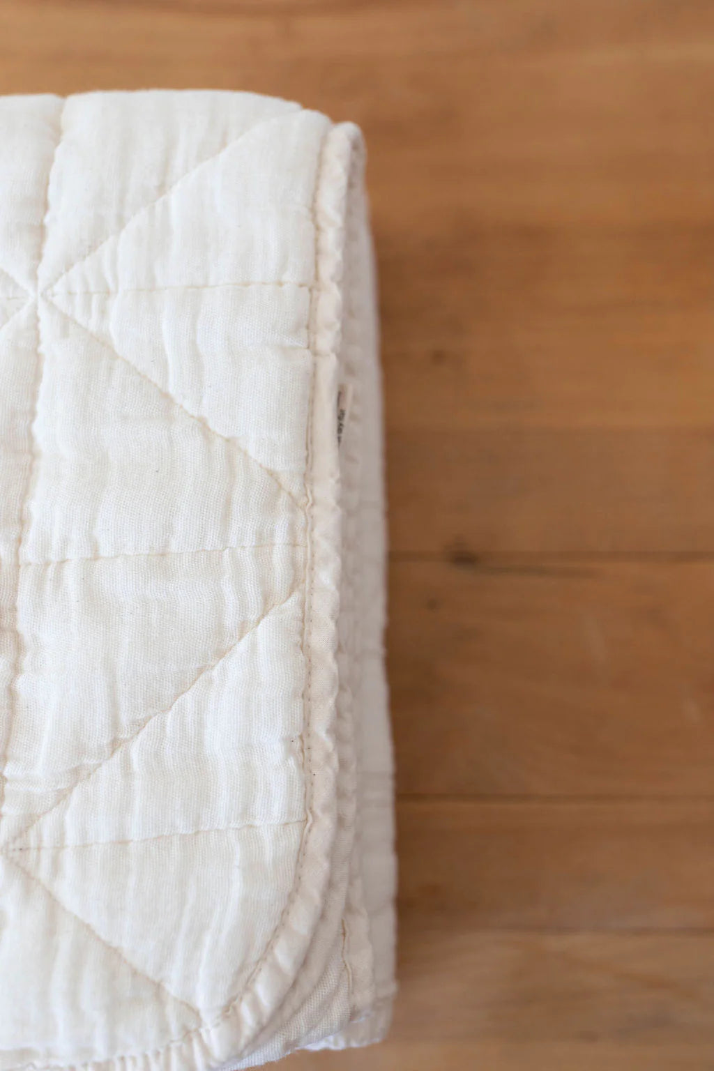 Quilted Twin Blanket | Natural